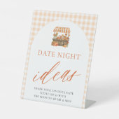 Herbst-Gingham-Frisch-auf-dem-Markt-Date-Night-Ide Sockelschild (Vorderseite)