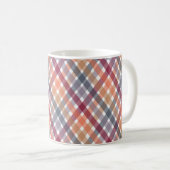 Herbst-Gingham Kaffeetasse (VorderseiteRechts)