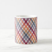 Herbst-Gingham Kaffeetasse (Mittel)