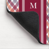 Herbst-Gingham Mousepad (Ecke)
