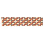 Herbst-Gingham-Muster Kurzer Tischläufer (Horizontal)