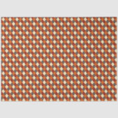 Herbst-Gingham-Muster Seidenpapier (Vorderseite)