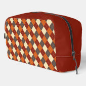 Herbst-Gingham-Muster Waschbeutel (Rechte Ecke)