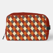 Herbst-Gingham-Muster Waschbeutel (Rückseite)
