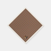 Herbst-Gingham-Standard-Papier-Servietten Serviette (Ecke)