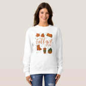 Herbst-Girl-Sweatshirt , Herbst-Girl-Shirt Sweatshirt (Vorne ganz)