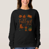 Herbst-Girl-Sweatshirt , Herbst-Girl-Shirt Sweatshirt (Vorderseite)