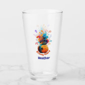 Herbst-Glasbecher Glas (Vorderseite)