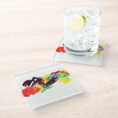 Herbst Glasuntersetzer (Schrägansicht)