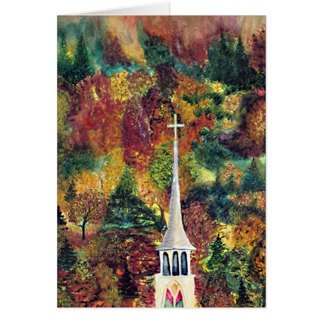 Herbst-Glauben-Aquarellmalerei (Vorne)