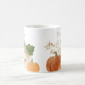 Herbst Glitzer Pumpkins Wasserfarbene Herbstleaves Kaffeetasse (Mittel)