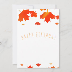 Herbst glücklicher Geburtstag