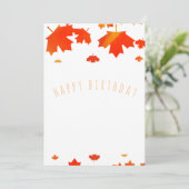 Herbst glücklicher Geburtstag (Stehend Vorderseite)
