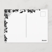 Herbst, glückliches Erntedankfest mit Bat und schw Postkarte (Rückseite)