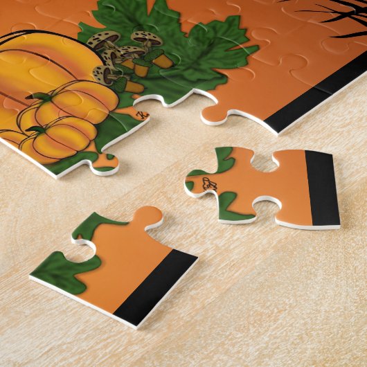 Herbst, glückliches Erntedankfest! Puzzle (Seite)