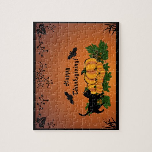 Herbst, glückliches Erntedankfest! Puzzle (Vertikal)