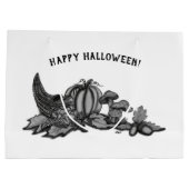 Herbst, glückliches Halloween! Große Geschenktüte (Rückseite)