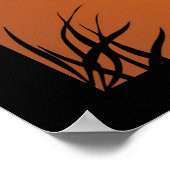 Herbst, glückliches Halloween! Poster (Ecke)