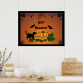 Herbst, glückliches Halloween! Poster (Küche)