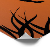 Herbst, glückliches Halloween! Poster (Ecke)