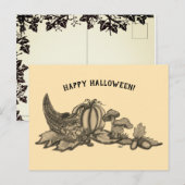 Herbst, glückliches Halloween! Postkarte (Vorne/Hinten)