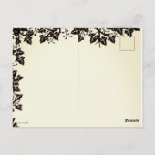 Herbst, glückliches Halloween! Postkarte (Rückseite)