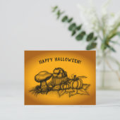 Herbst, glückliches Halloween! Postkarte (Stehend Vorderseite)