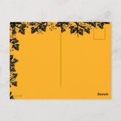 Herbst, glückliches Halloween! Postkarte (Rückseite)