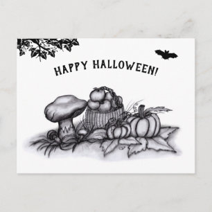 Herbst, glückliches Halloween! Postkarte