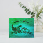 Herbst, glückliches Halloween! Postkarte (Stehend Vorderseite)
