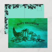 Herbst, glückliches Halloween! Postkarte (Vorne/Hinten)