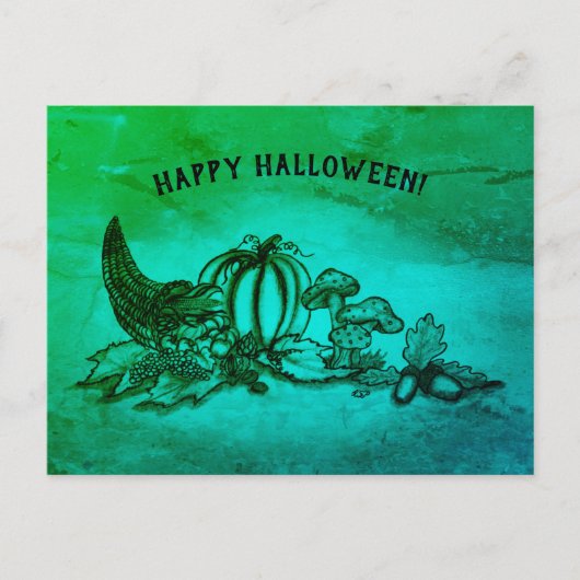 Herbst, glückliches Halloween! Postkarte (Vorderseite)