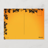 Herbst, glückliches Halloween! Postkarte (Rückseite)