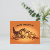 Herbst, glückliches Halloween! Postkarte (Stehend Vorderseite)