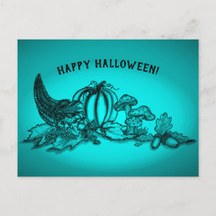 Herbst, glückliches Halloween! Postkarte