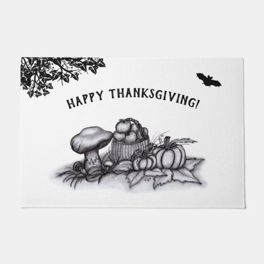 Herbst, Glückwunsch zum Erntedankfest! Fußmatte (Vorderseite)