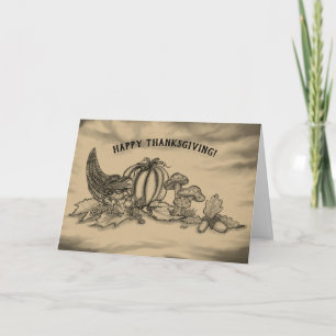Herbst, Glückwunsch zum Erntedankfest! Karte