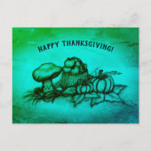 Herbst, Glückwunsch zum Erntedankfest! Postkarte (Vorderseite)