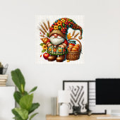 Herbst-Gnom-Plakat Poster (Heimbüro)