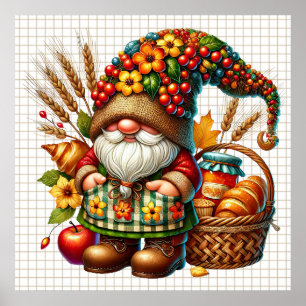 Herbst-Gnom-Plakat Poster
