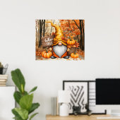 Herbst-Gnom-Plakat Poster (Heimbüro)