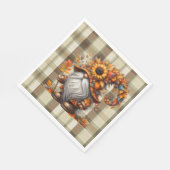 Herbst-Gnom Serviette (Ecke)
