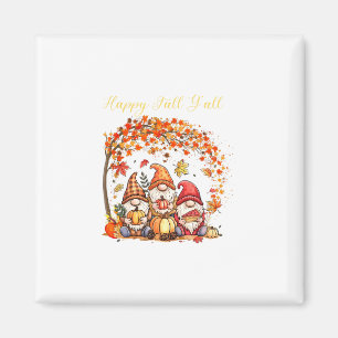 Herbst-Gnome Happy Herbst Euch alle Herbstblätter  Magnet