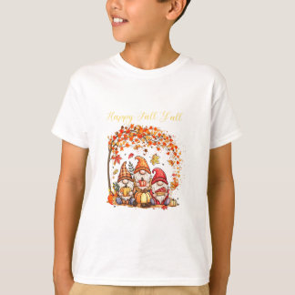 Herbst Gnome Happy Herbst Euch Alle Herbstblätter T-Shirt
