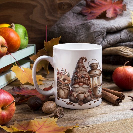 Herbst-Gnome Kaffeetasse