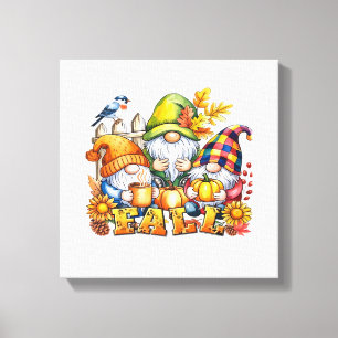 Herbst-Gnome-Sublimation Herbstliebe Klassisches T Leinwanddruck