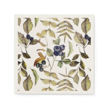 Herbst-Gold-Blätter & Blue Berries