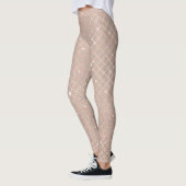 Herbst-Gold-Blätter: Blumenmuster Leggings (Links)