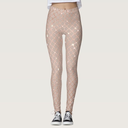 Herbst-Gold-Blätter: Blumenmuster Leggings (Vorderseite)