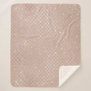Herbst-Gold-Blätter: Blumenmuster Sherpadecke
